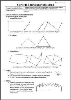 Fiche de connaissances